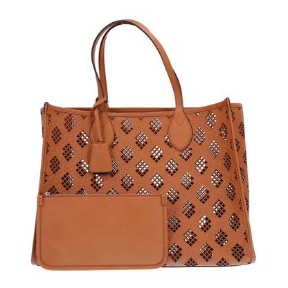 Medium Calfskin Tote Bag - Brown