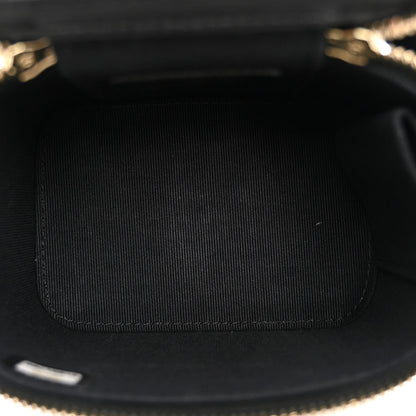 Mini Quilted Lambskin Handbag - Black