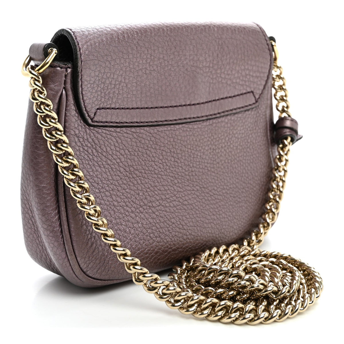 Small Calfskin Crossbody Bag - Purple