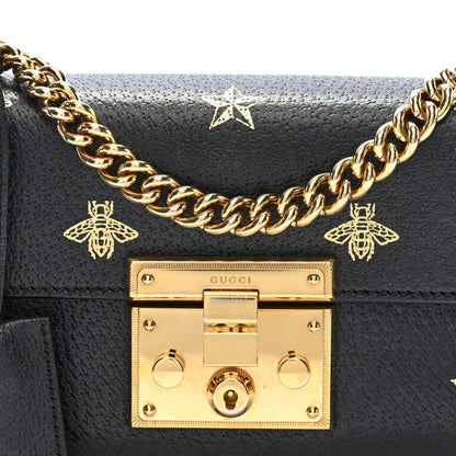 Small Calfskin Shoulder Bag - Black