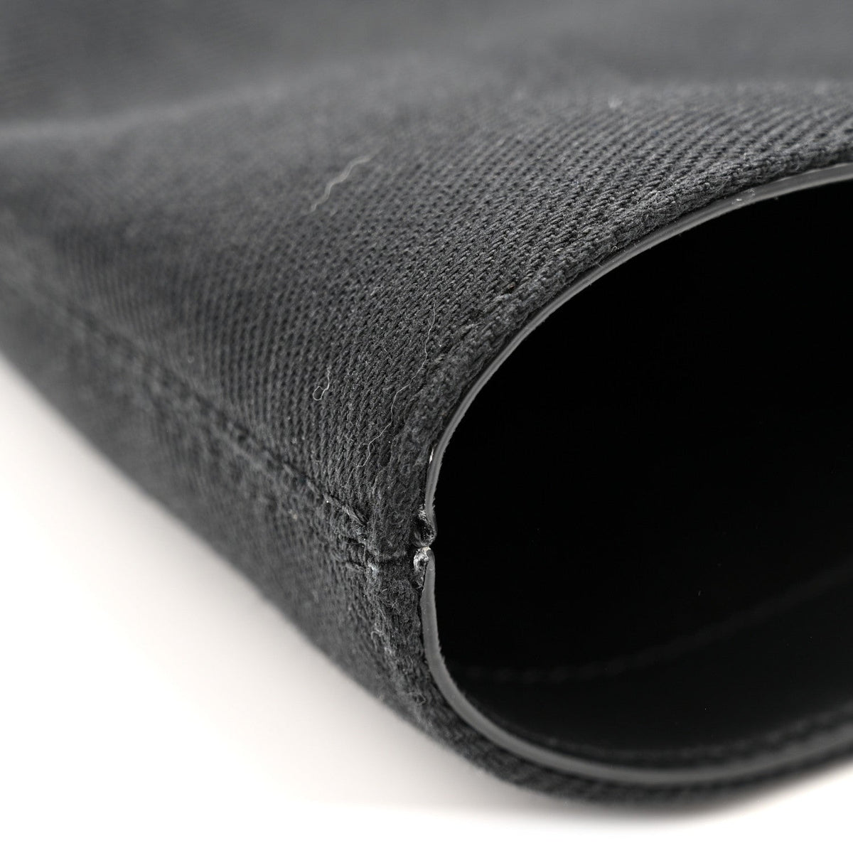 Calfskin Canvas Handbag - Black
