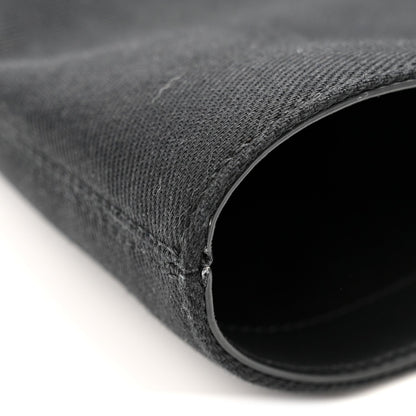 Calfskin Canvas Handbag - Black