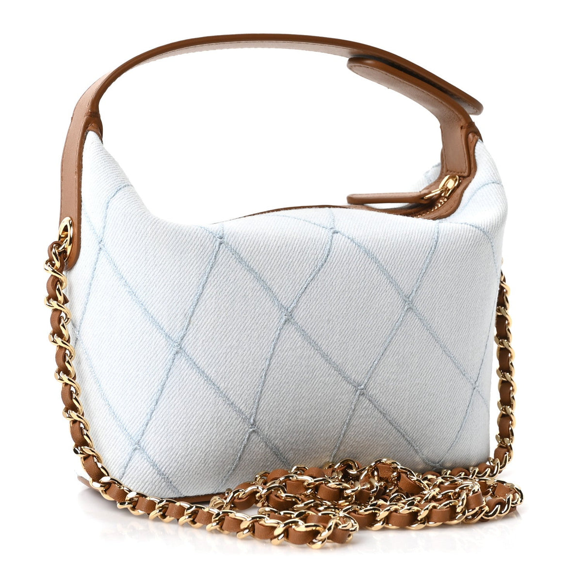 Quilted Calfskin Handbag - Blue