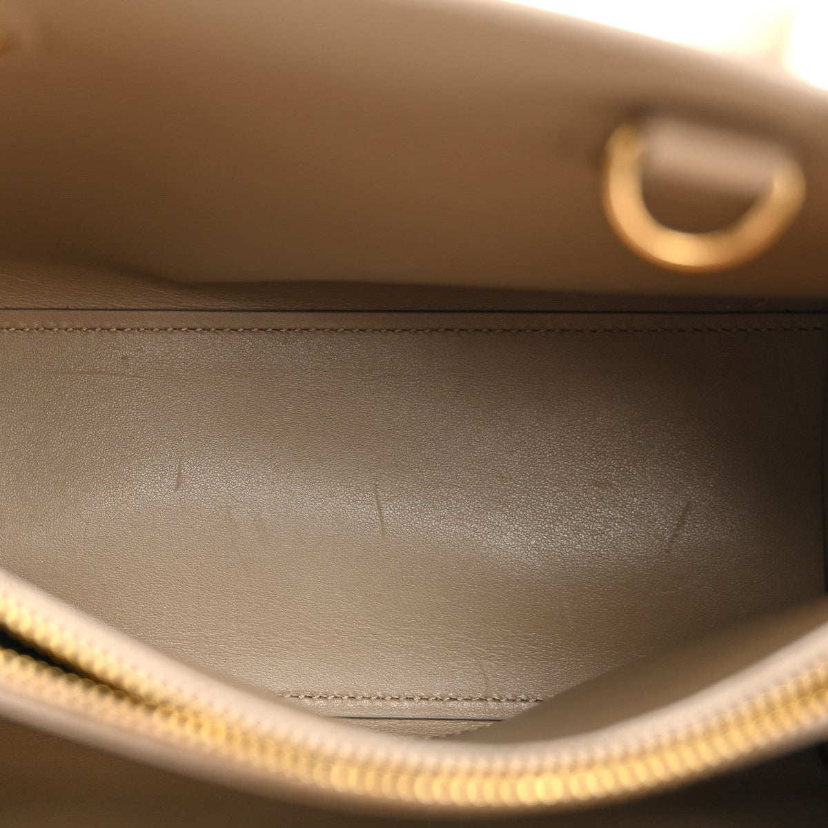 Calfskin Handbag - Beige