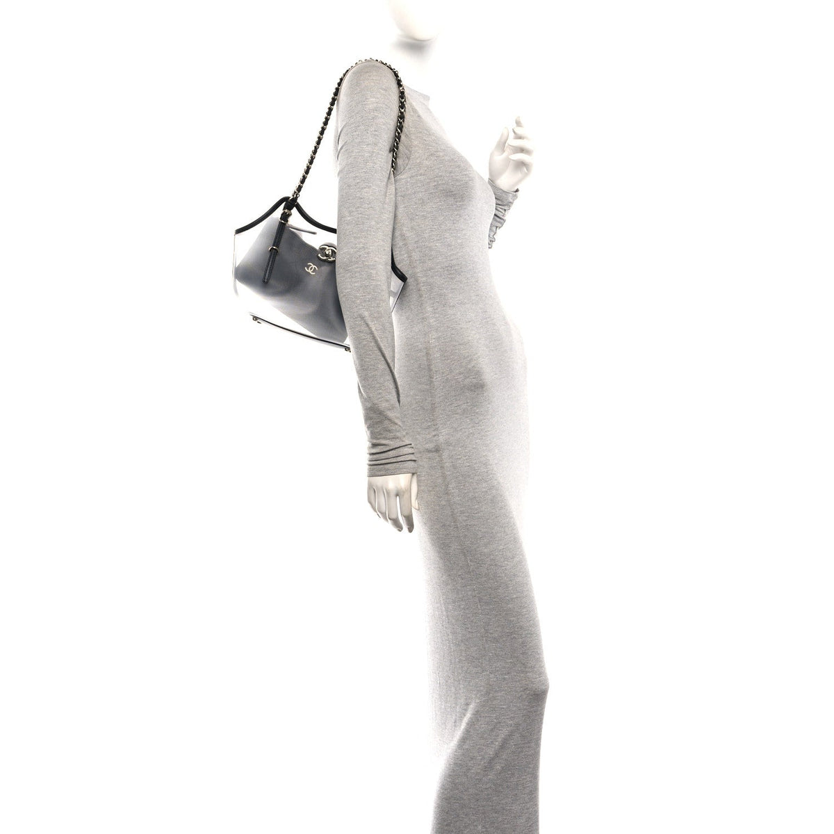 Small Calfskin Handbag - Black