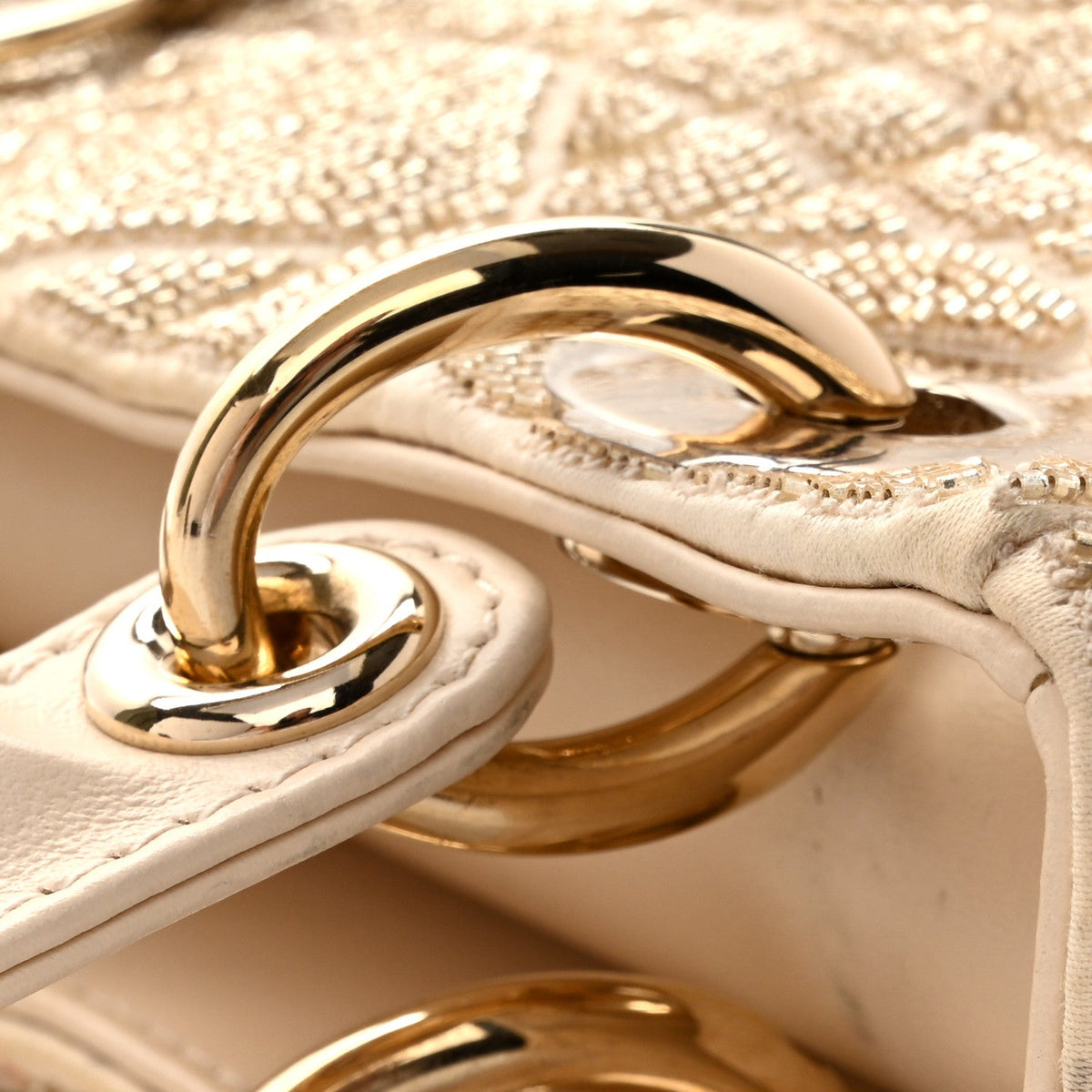 Mini Lambskin Handbag - Red