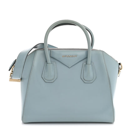 Small Calfskin Handbag - Light Blue