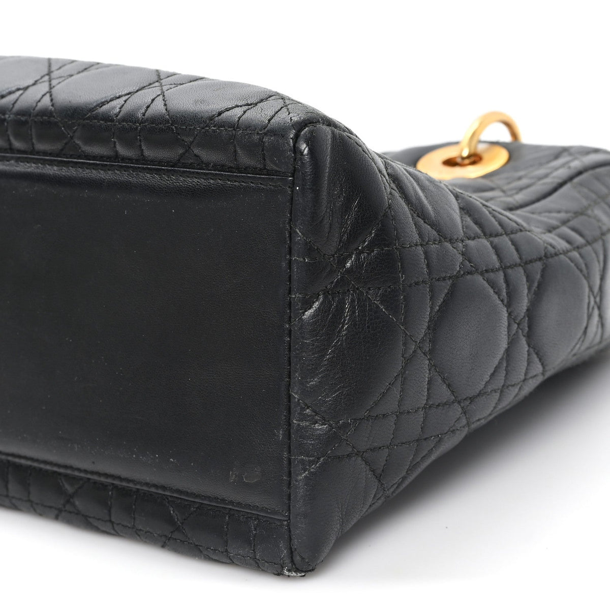 Medium Lambskin Handbag - Black