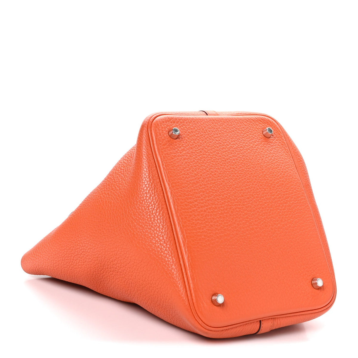 Taurillon Clemence Picotin Lock Mm Orang Handbag