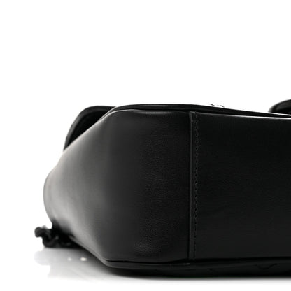 Small Calfskin Shoulder Bag - Black