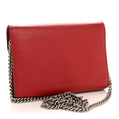 Mini Calfskin Wallet Bag - Red