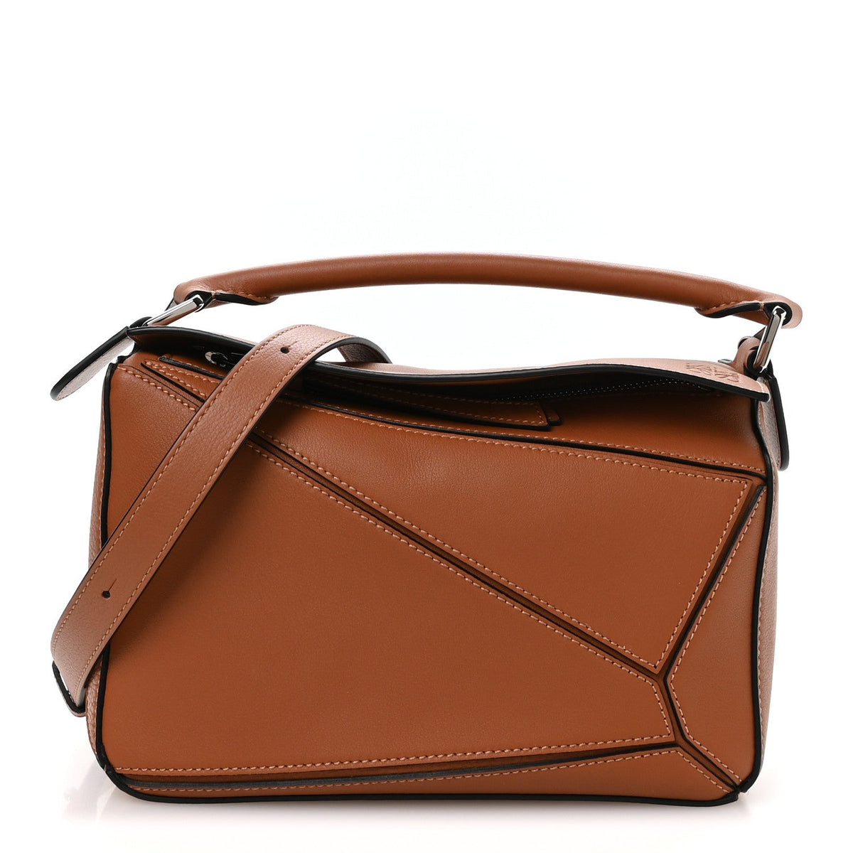 Small Calfskin Handbag - Tan