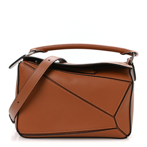 Small Calfskin Handbag - Tan