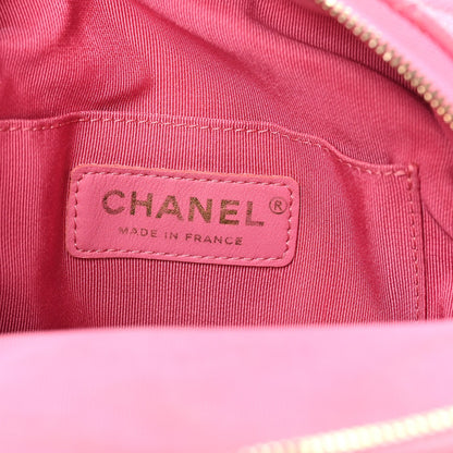 Small Quilted Caviar Backpack - Pink