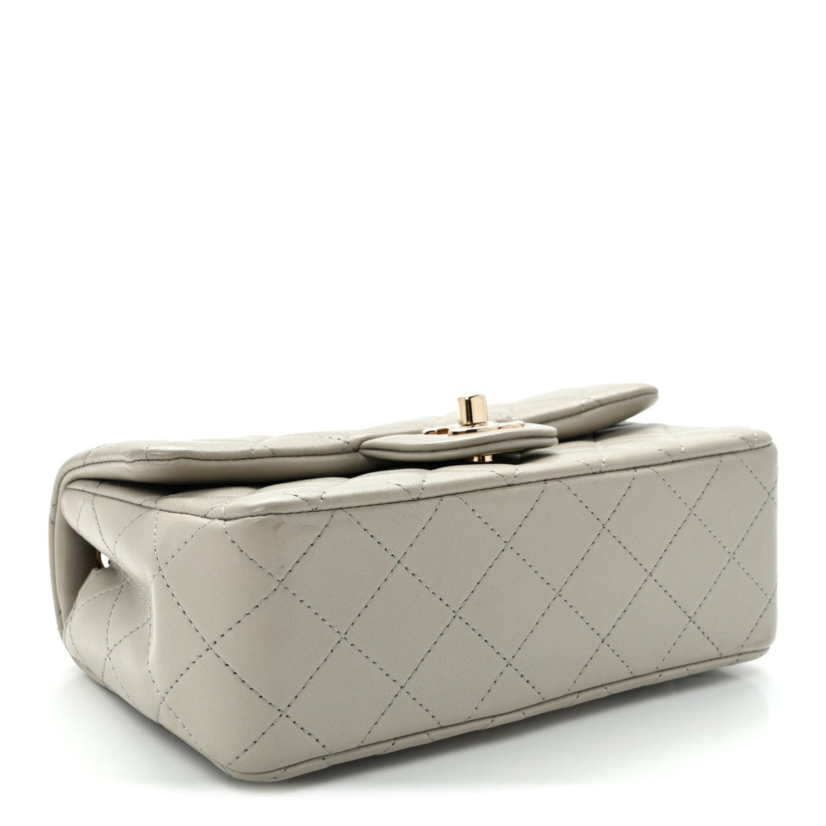 Mini Quilted Lambskin Flap Shoulder Bag - Tan