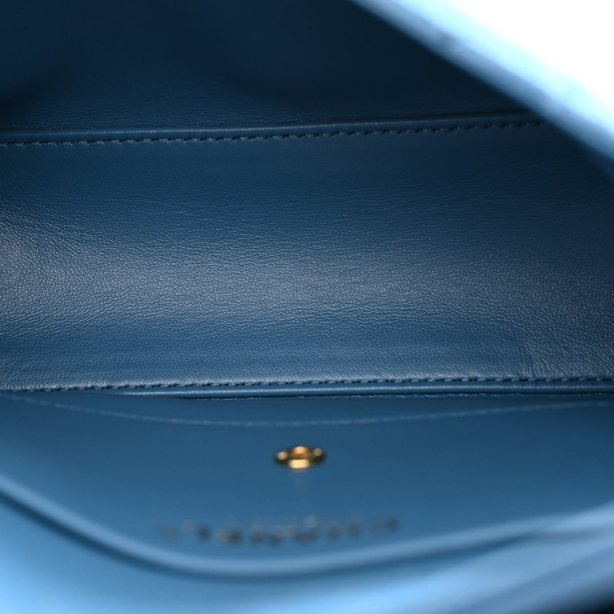 Mini Calfskin Suede Flap Shoulder Bag - Blue