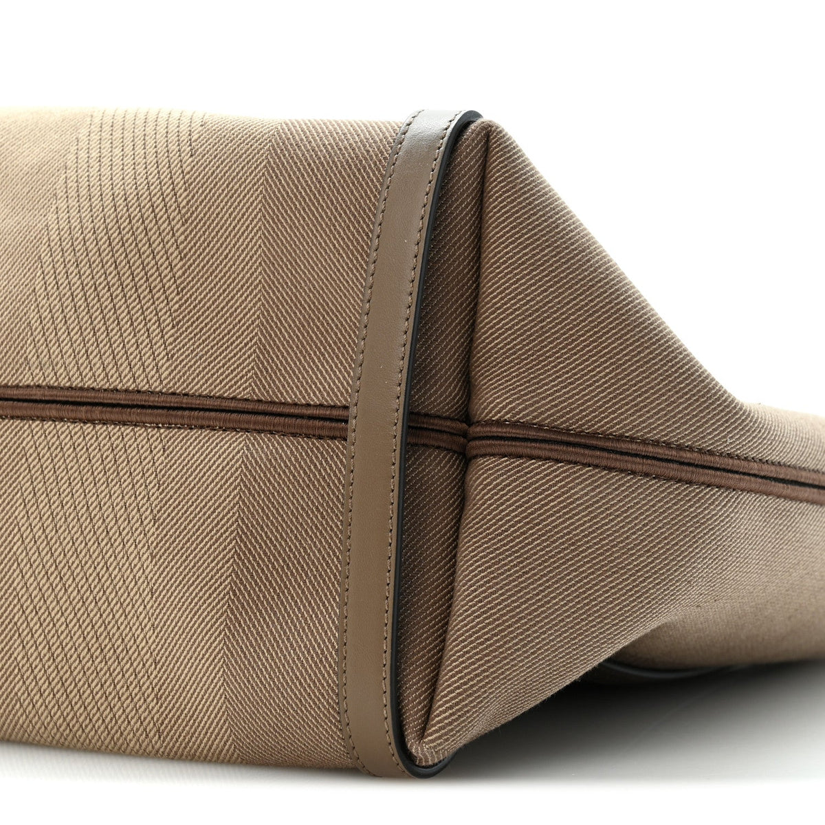 Medium Calfskin Canvas Tote Bag