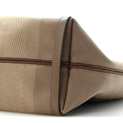 Medium Calfskin Canvas Tote Bag