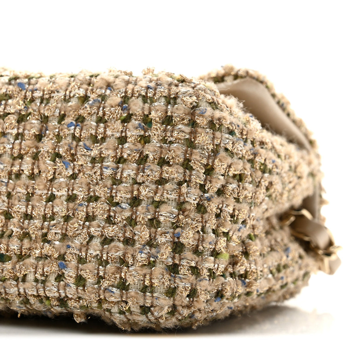 Mini Quilted Flap Shoulder Bag - Tan