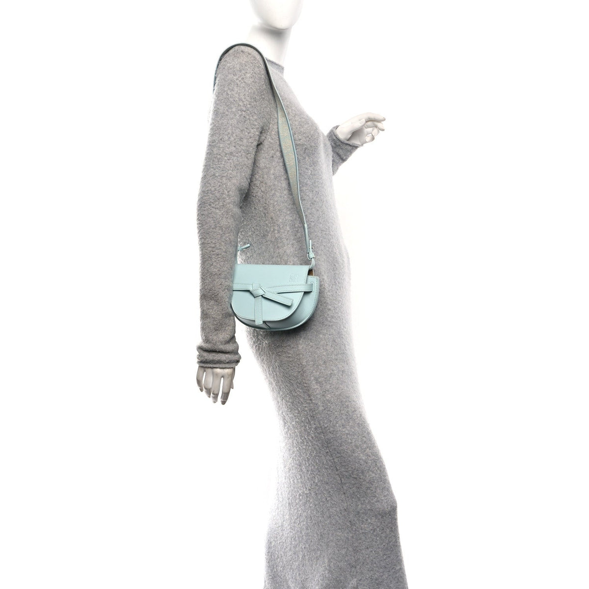 Mini Calfskin Handbag - Blue