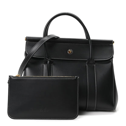 Calfskin Handbag - Black