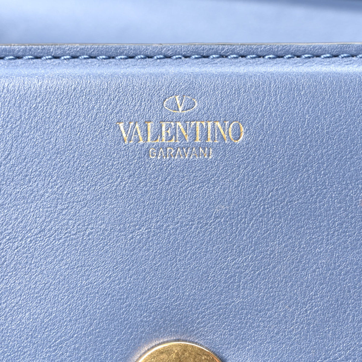 Small Calfskin Shoulder Bag - Blue