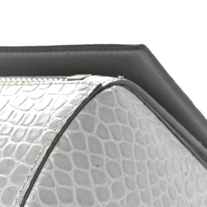 Medium Calfskin Crossbody Bag - Grey