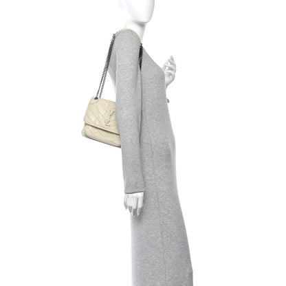 Calfskin Satchel Bag - White