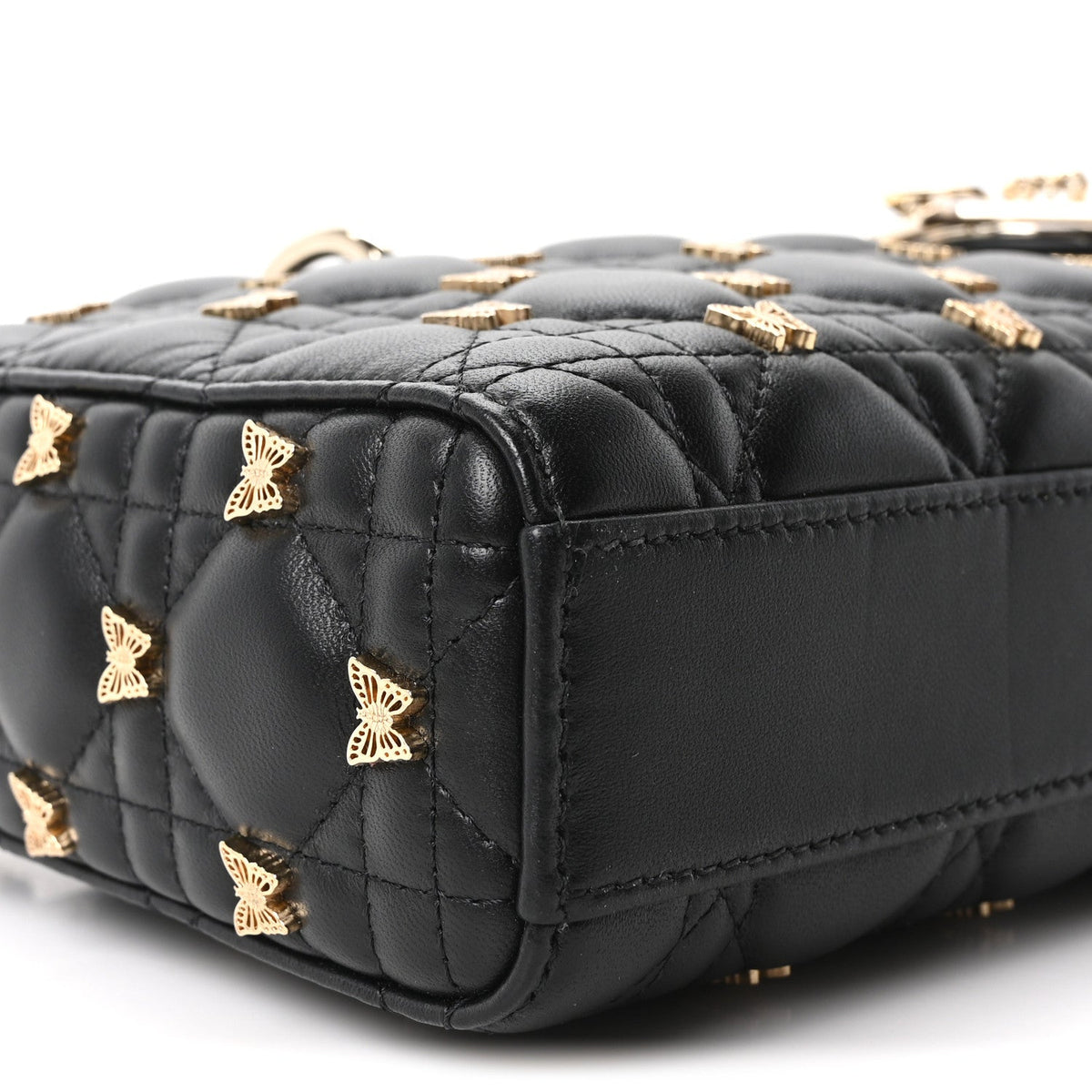 Lambskin Handbag - Black