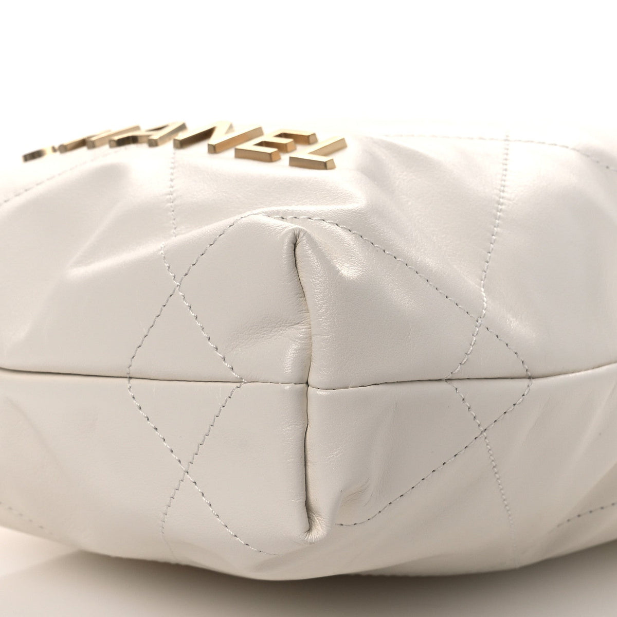 Mini Quilted Calfskin Handbag - White