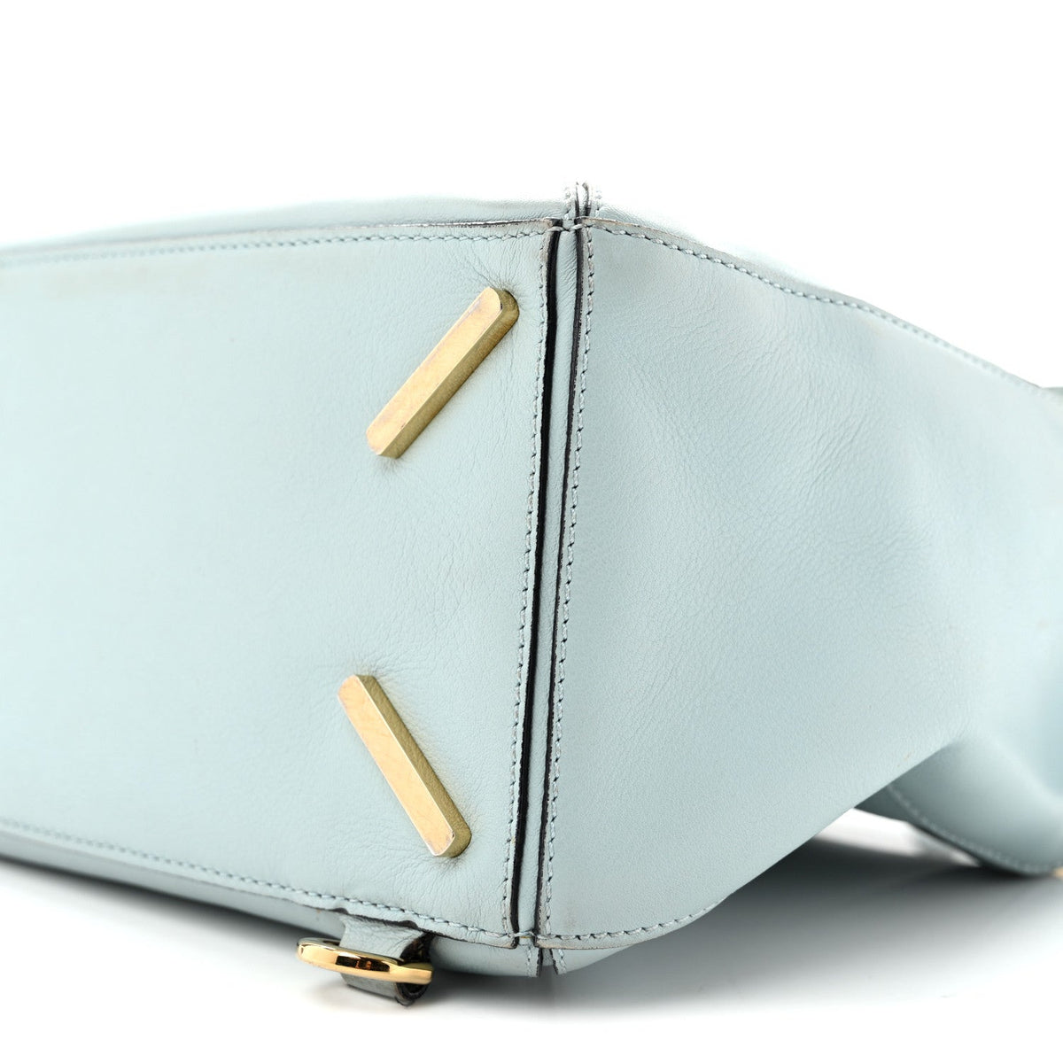 Small Calfskin Handbag - Light Blue