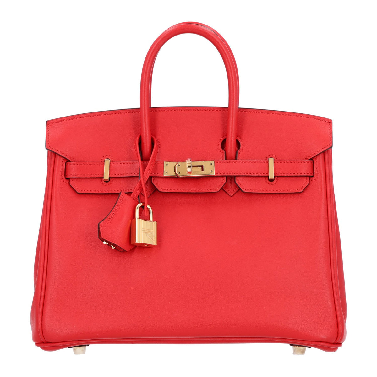 Swift Birkin 25 Rouge De Coeur Handbag
