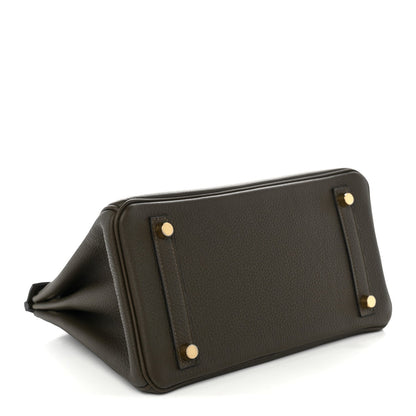 Togo Birkin 25 Vert Loden Handbag