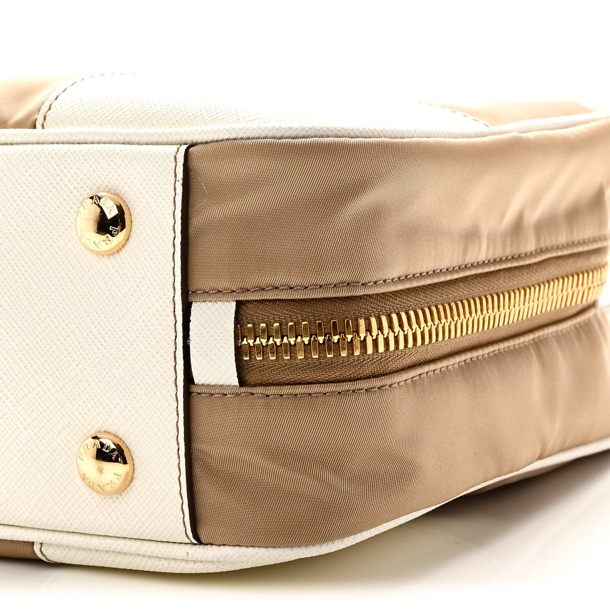 Medium Nylon Handbag - White