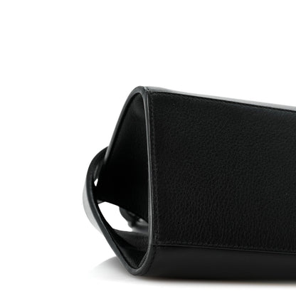 Mini Calfskin Handbag - Black