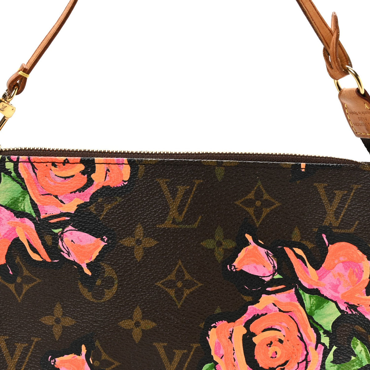 Monogram Roses Pochette Accessories Handbag
