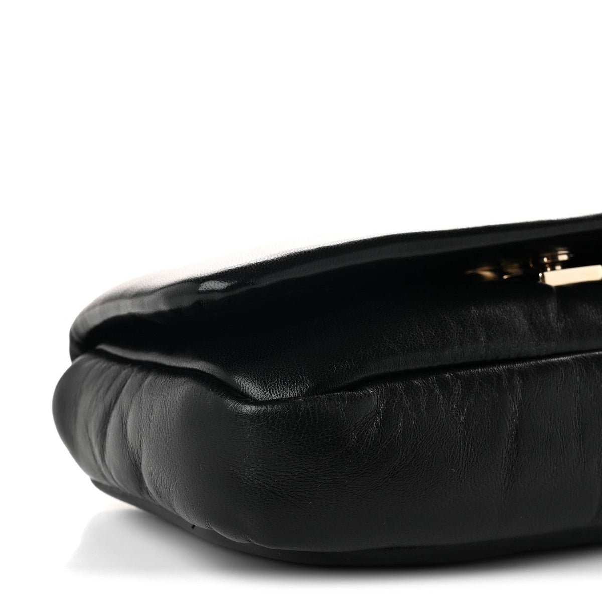 Mini Lambskin Shoulder Bag - White