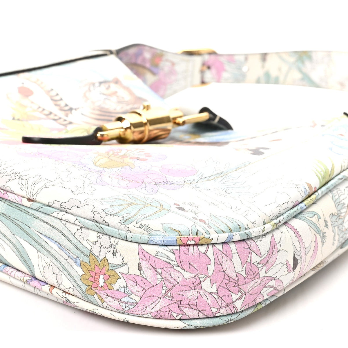 Small Calfskin Hobo Bag - White