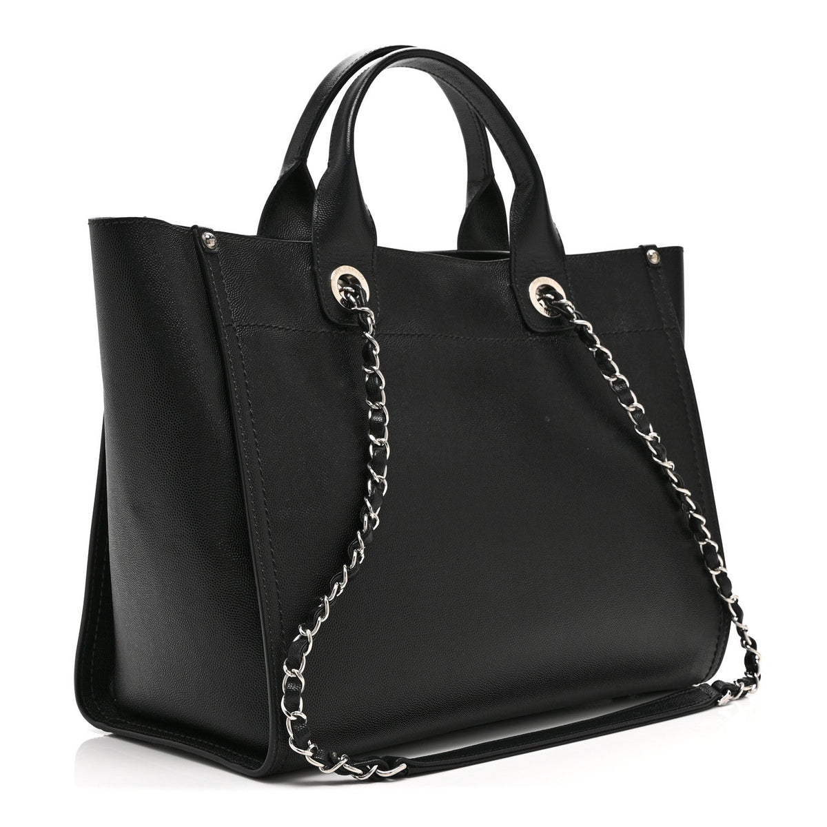 Small Caviar Tote Bag - Black