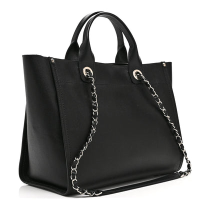 Small Caviar Tote Bag - Black
