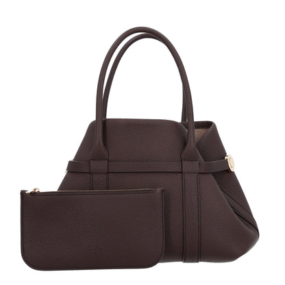 Small Calfskin Tote Bag - Brown