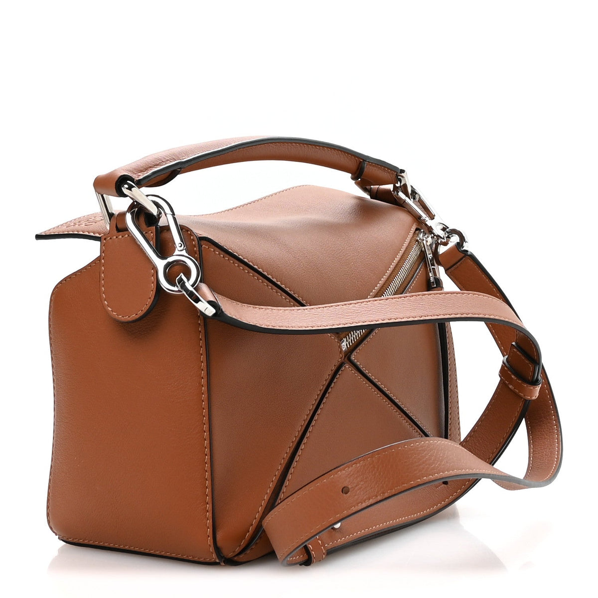 Small Calfskin Handbag - Tan