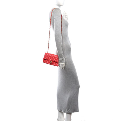Mini Quilted Lambskin Flap Shoulder Bag - Tan
