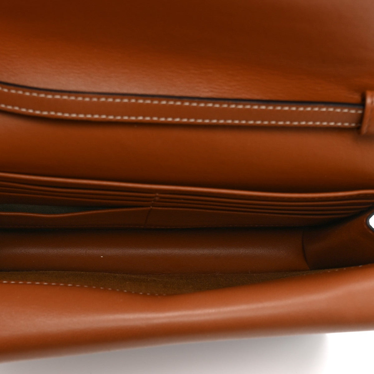 Lambskin Canvas Wallet Bag - Tan