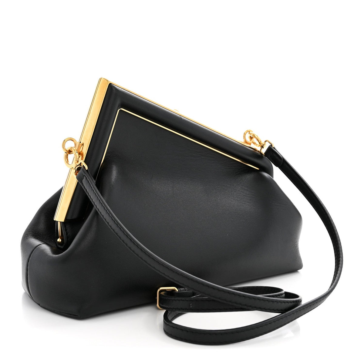 Small Nappa Handbag - Black