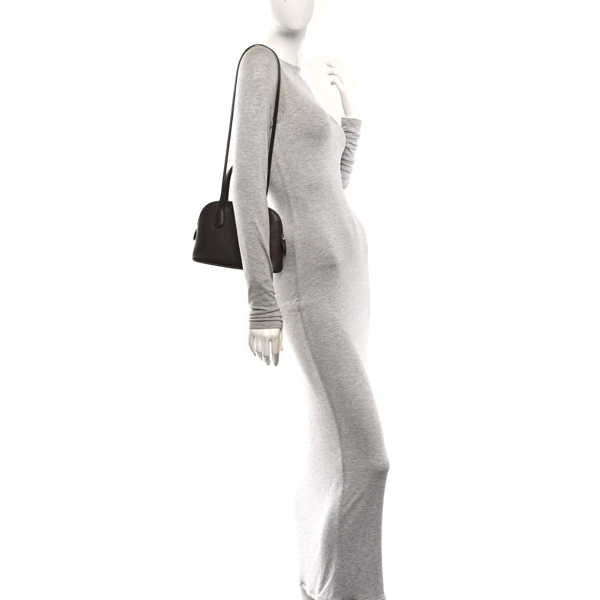 Calfskin Shoulder Bag - Grey