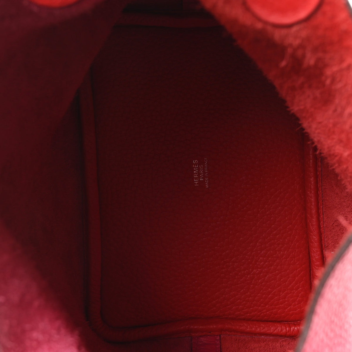 Taurillon Clemence Tri-Color Picotin Loc Handbag