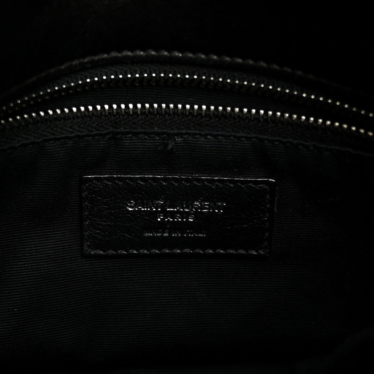 Quilted Lambskin Satchel Bag - Black