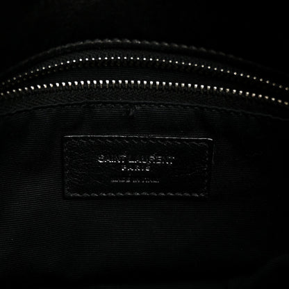 Quilted Lambskin Satchel Bag - Black