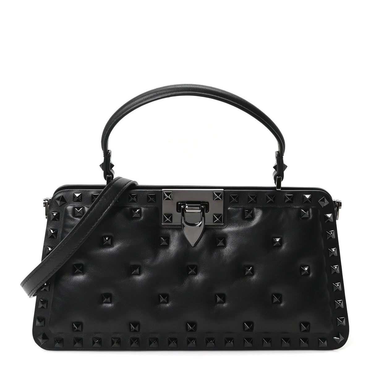 Nappa Shoulder Bag - Black